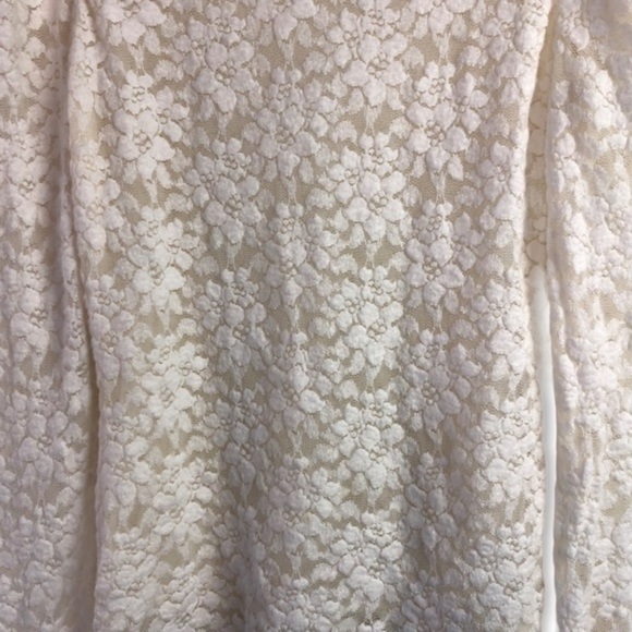 Maje White Floral Lace Long Sleeve Blouse Top - Picture 8 of 9
